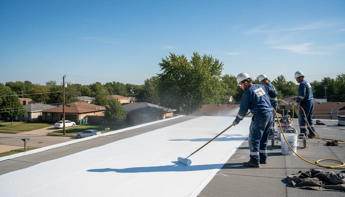 Commercial roof coating in Harmony, PA near me